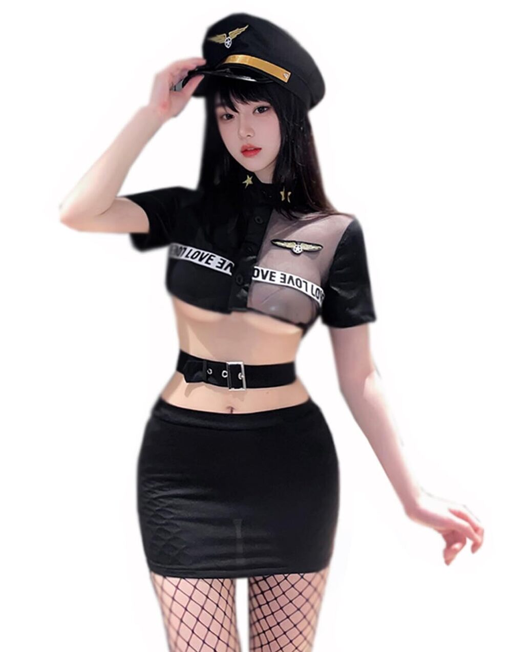 1281 Sexy Police Costume Cosplay Officer Uniform Teacher Naughty Dirty Cop